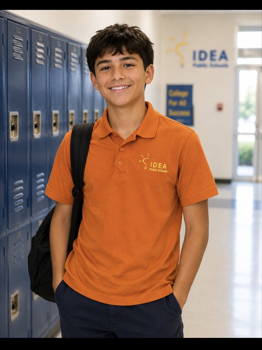 IDEA Uniform Polo Shirt- Burnt Orange- Adult Medium